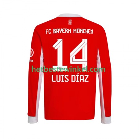 Bayern München Luis Diaz 14 Voetbalshirts Thuis 2025-26 - LS